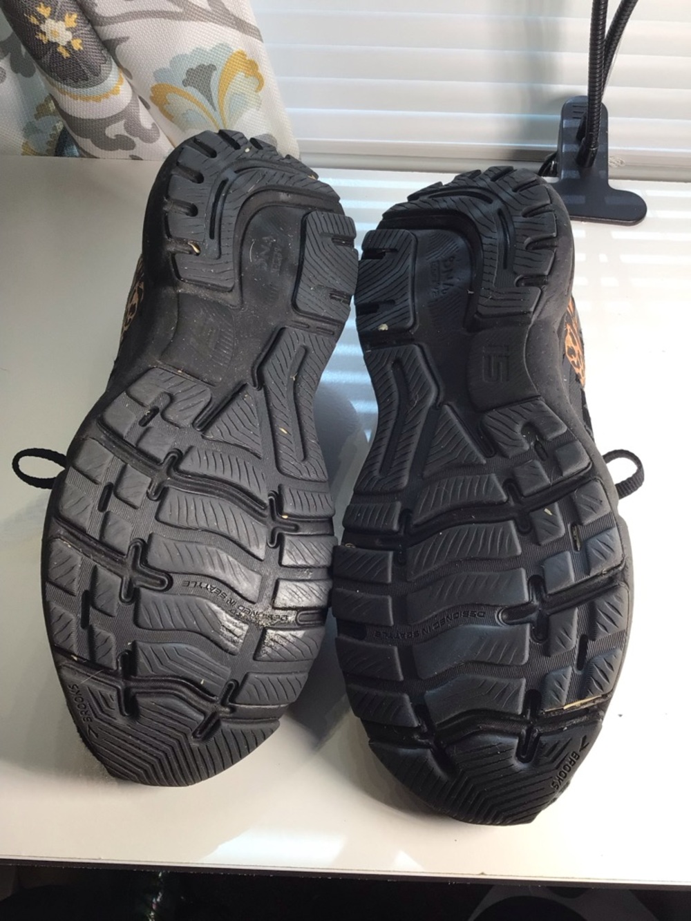 Brooks Ghost Women's Running Shoes - Black with Pink and Gold Accents - Picture 3 of 3